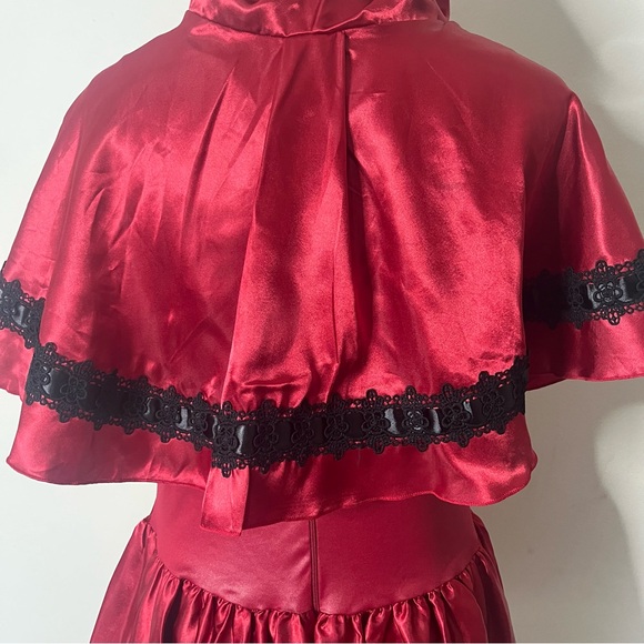 Leg Avenue Sexy Gothic Red Riding Hood Halloween Costume Women's‎ Sz L Cosplay - Picture 5 of 16